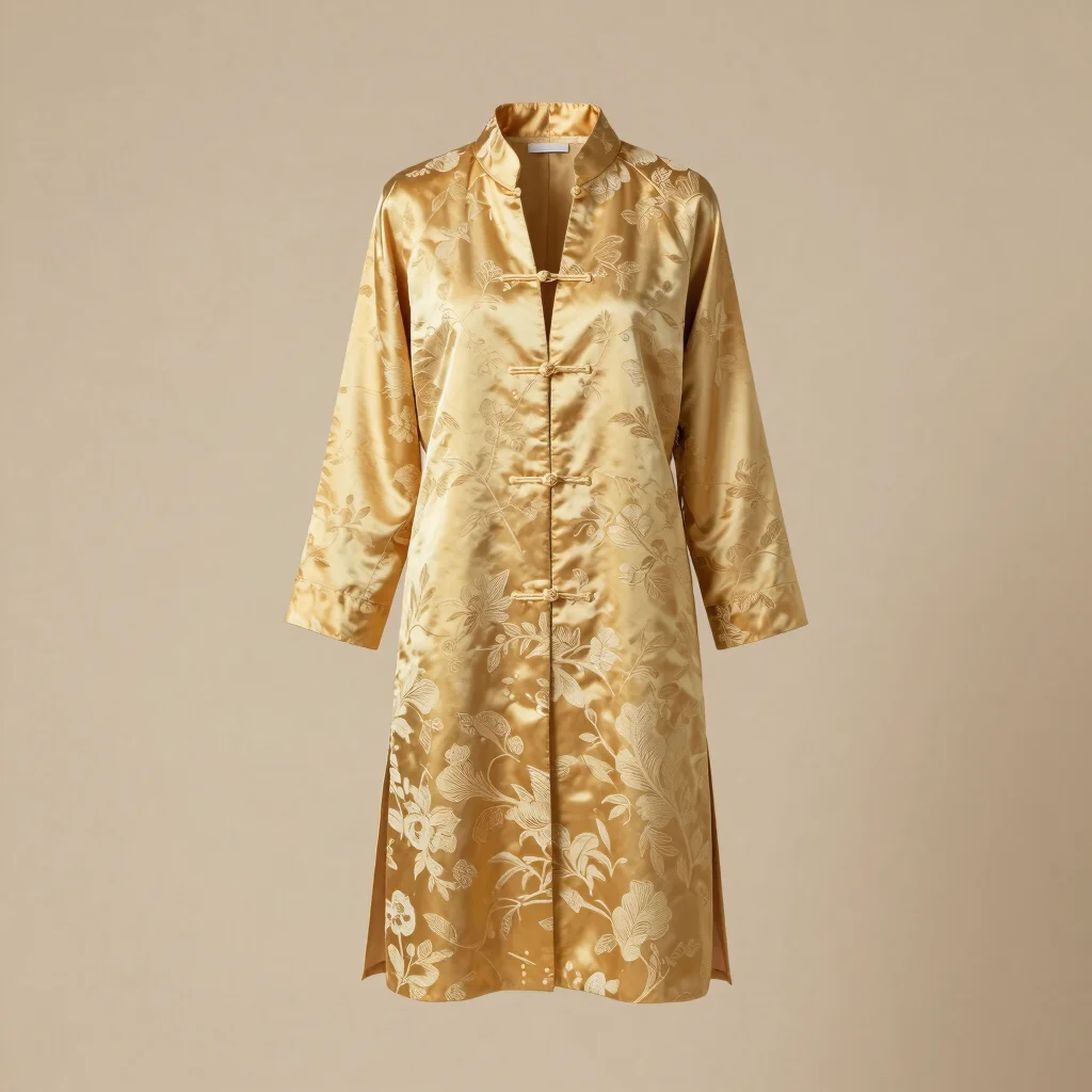 Golden Thread Brocade Duster