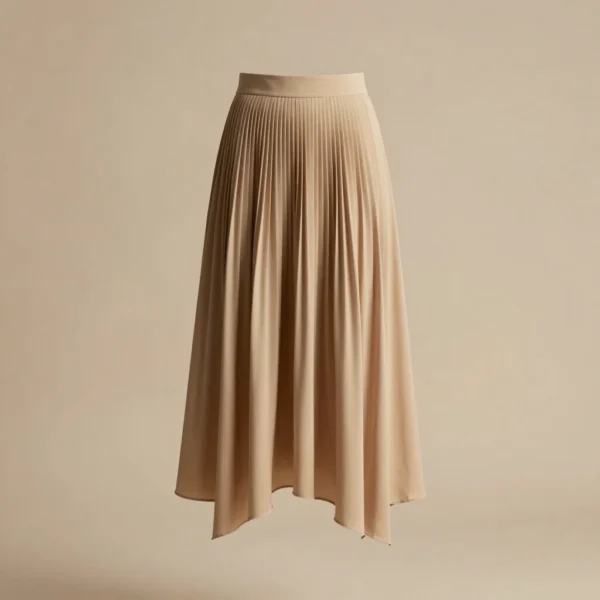 Sandstorm Asymmetric Pleated Skirt