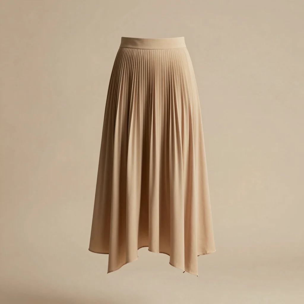 Sandstorm Asymmetric Pleated Skirt